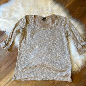 Sparkle and Fade 3/4 sleeve lightweight sweater XS